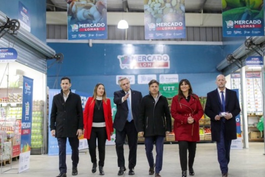 Alberto Fernández inaugura el Mercado de Lomas de Zamora
