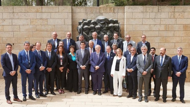 Visita de De Pedro, gobernadores, ministros y representantes de diez provincias a Israel