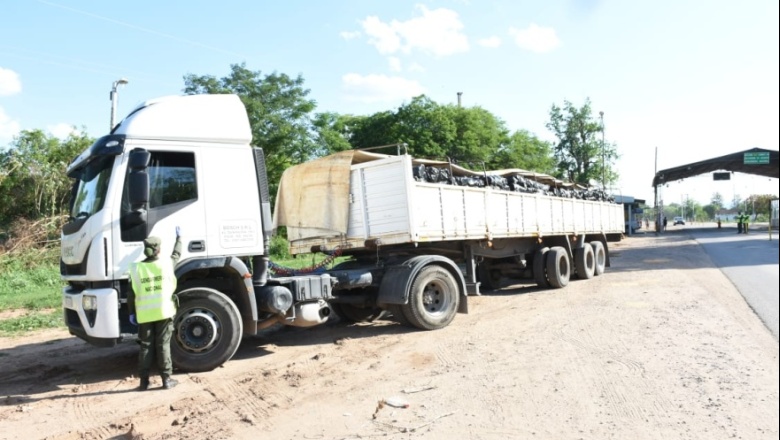 Decomisaron toneladas de granos y cueros vacunos de camiones provenientes de territorio bonaerense
