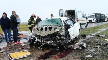 Un piloto olavarriense y otro conductor murieron en un brutal choque en Ruta 205
