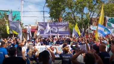 Una protesta que unió a trabajadores de ANSES con metalúrgicos de Tenaris